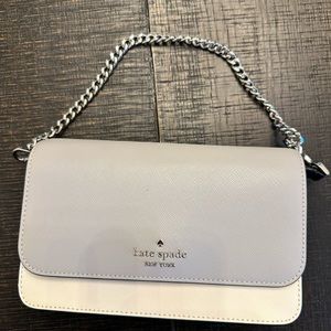 Kate Spade light gray crossbody